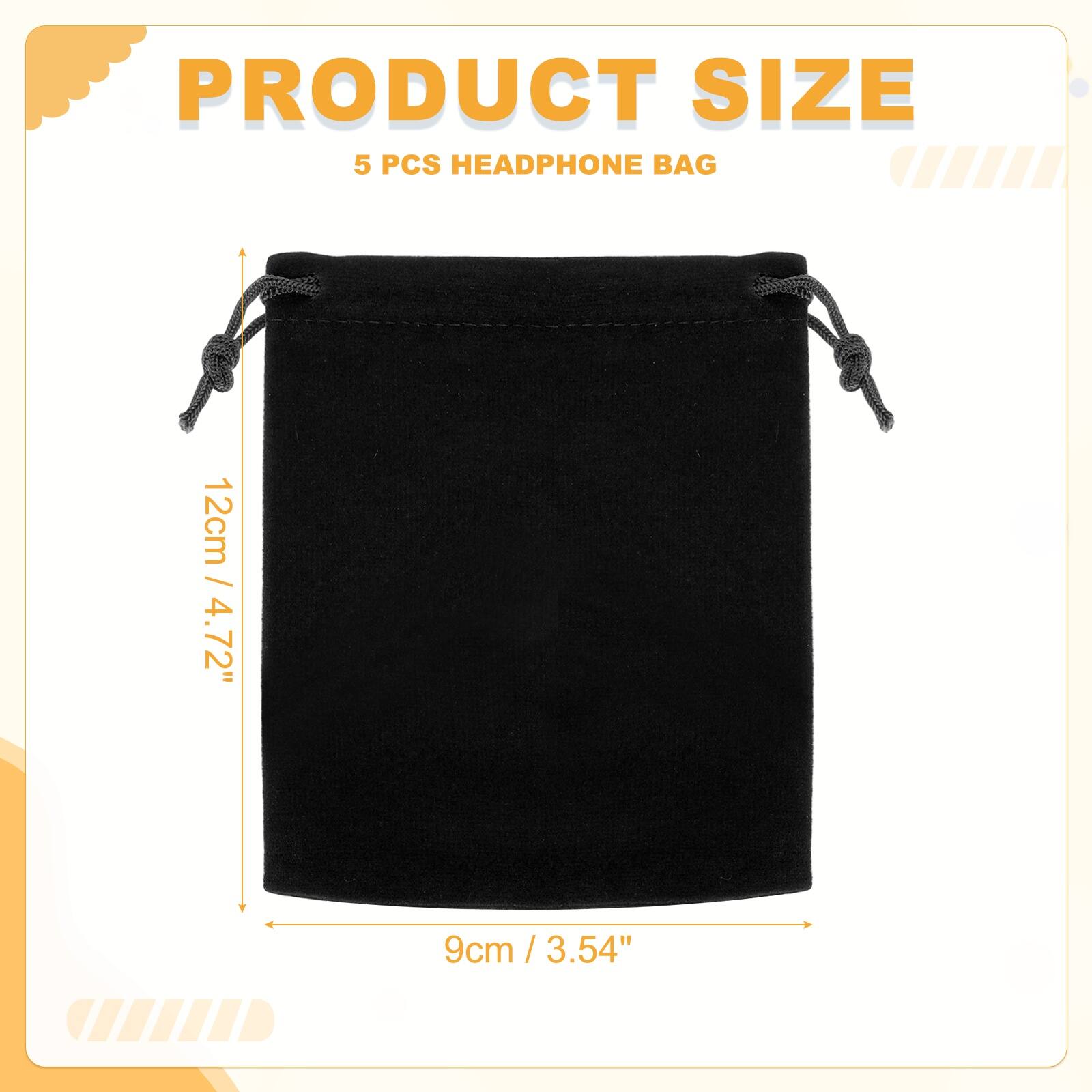 PRODUCT SIZE  
5 PCS HEADPHONE BAG  
12cm / 4.72"  
9cm / 3.54"