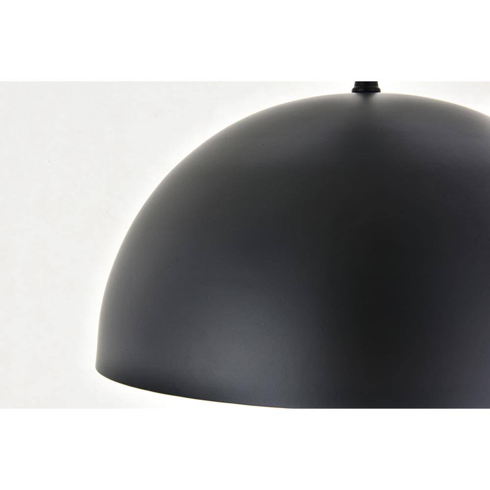 Alt View 3. Living District - Forte 1 light black Pendant - Black.