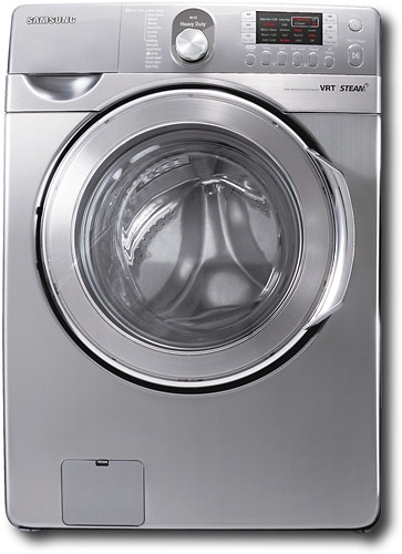  Samsung - 4.5 Cu. Ft. 14-Cycle Steam Washer - Platinum Stainless