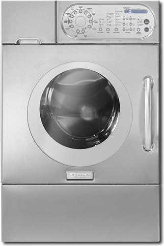 Front Standard. KitchenAid - Pro Line 3.8 Cu. Ft. 11-Cycle Washer - Stainless-Steel.