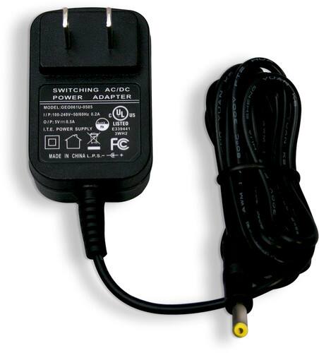 SWITCHING AC/DC POWER ADAPTER
MODEL: GEO061U-0505
I/P: 100-240V~50/60Hz 0.2A
UL US OIP: SV2m0.SA LISTED I.T.E. POWER SUPPLY
E339441
3WH2 FC
MADE IN CHINA
L.P.S
VOAN FT2
JUAN AGDE
SHENO
WAN USOD
AWM VODE