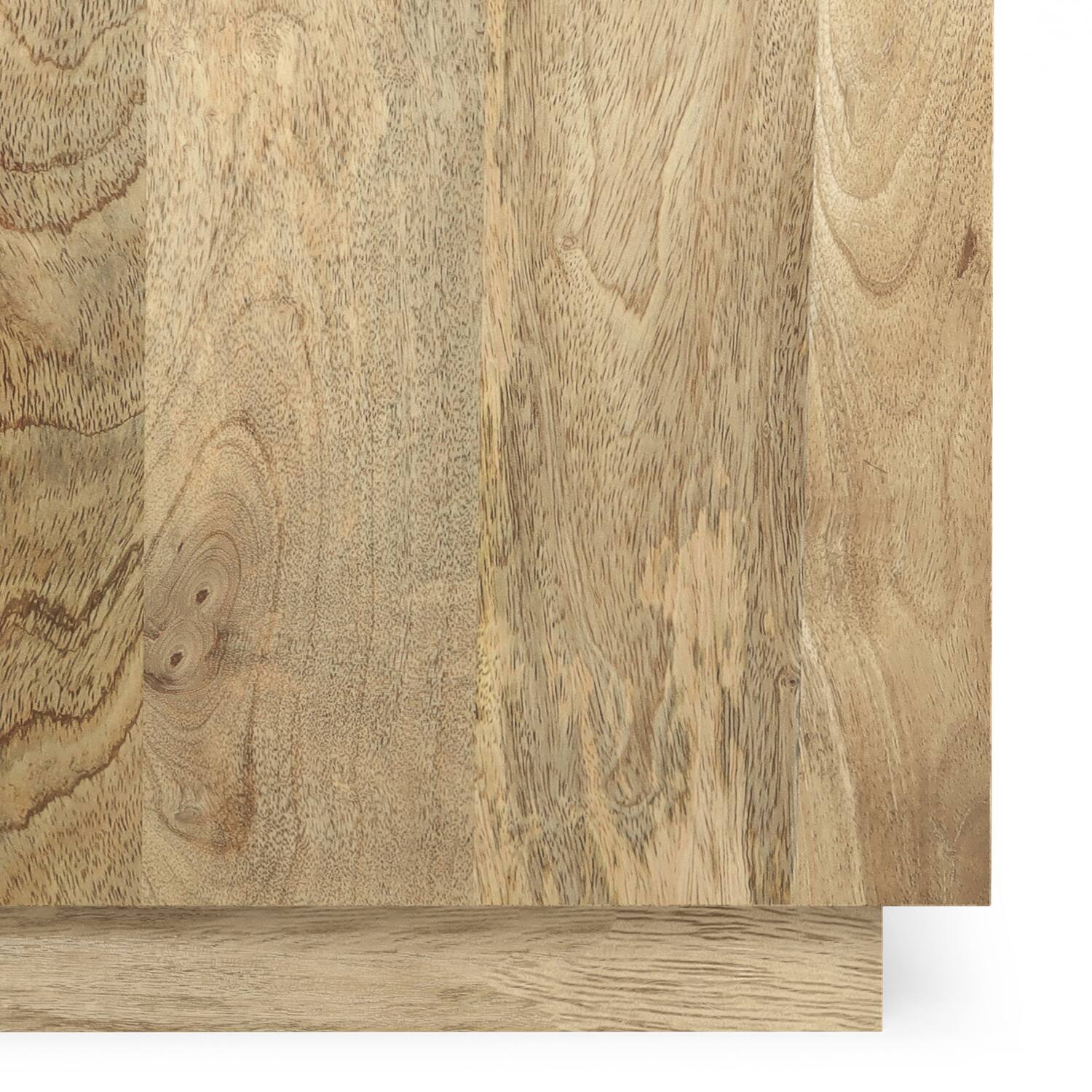 Alt View 4. Simpli Home - Lockhart 20 inch Wide Solid Mango Wood Side Table in Natural - Natural.