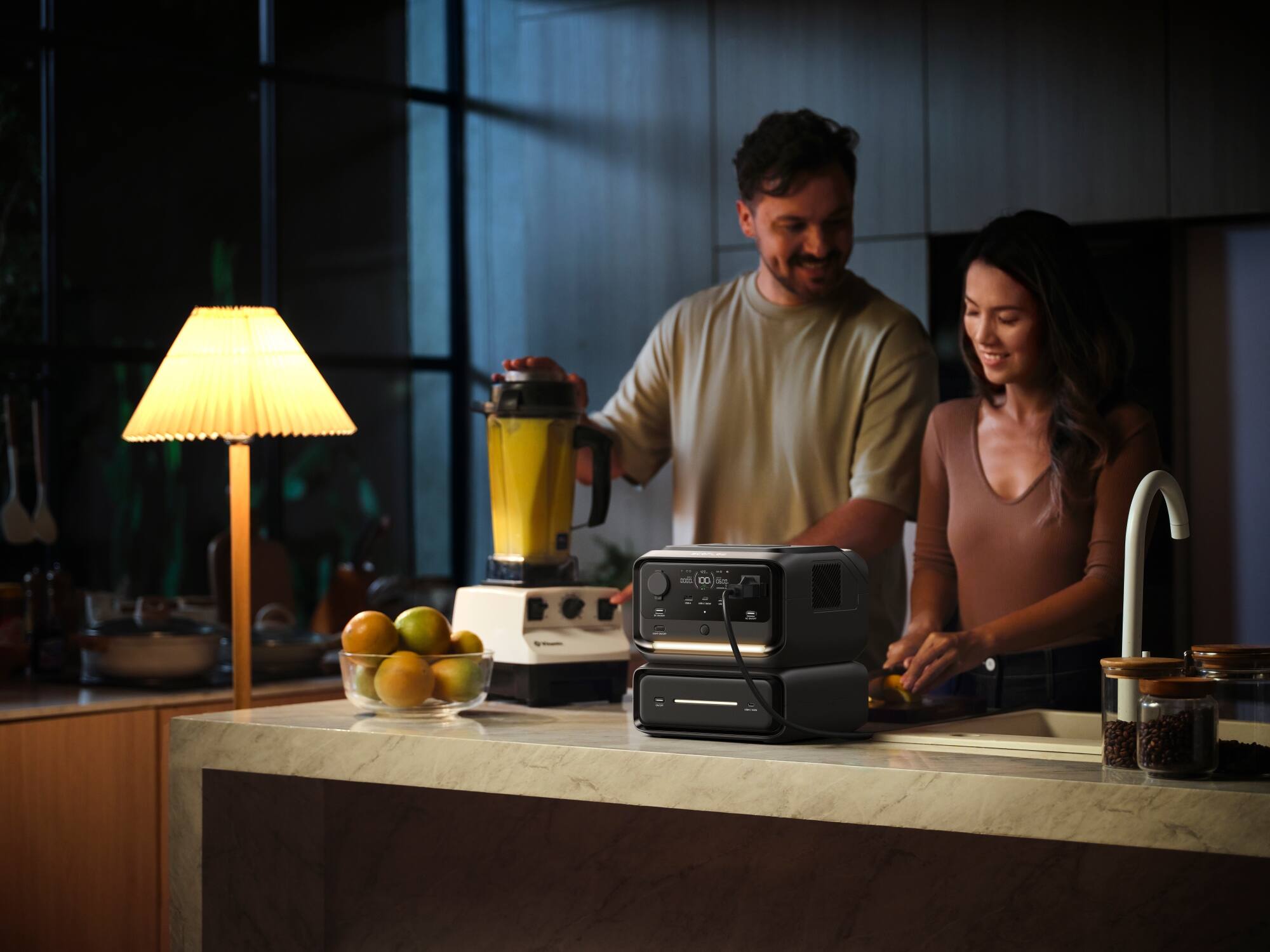 Alt View 3. EcoFlow - River 3 Max (Wireless) Portable 572Wh Capacity Power Station - Black.