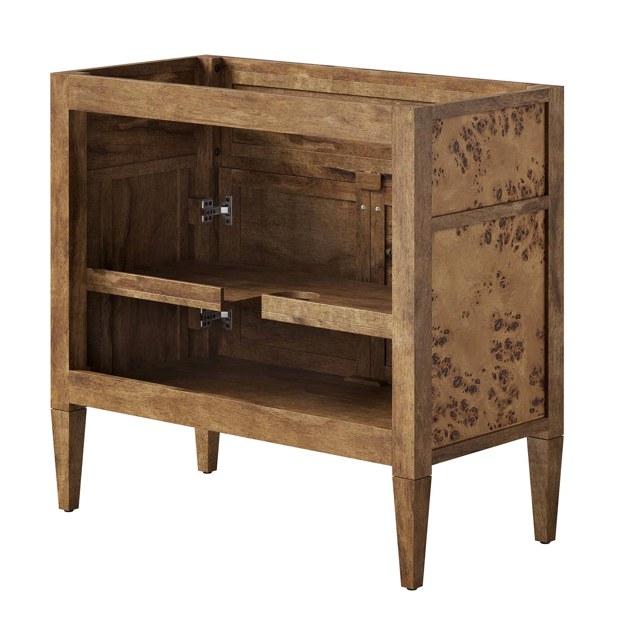 Alt View 5. Modway - Elysian 36" Wood Bathroom Vanity Cabinet (Sink Basin Not Included) by Modway - Brown.