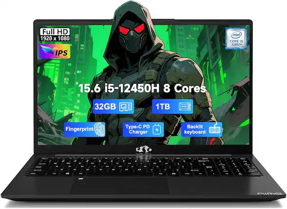 Full HD 1920 x 1080
IPS SUPER CLEAR
15.6"
i5-12450H 8 Cores
32GB
1TB SSD
Fingerprint
Type-C PD Charger
Backlit Keyboard