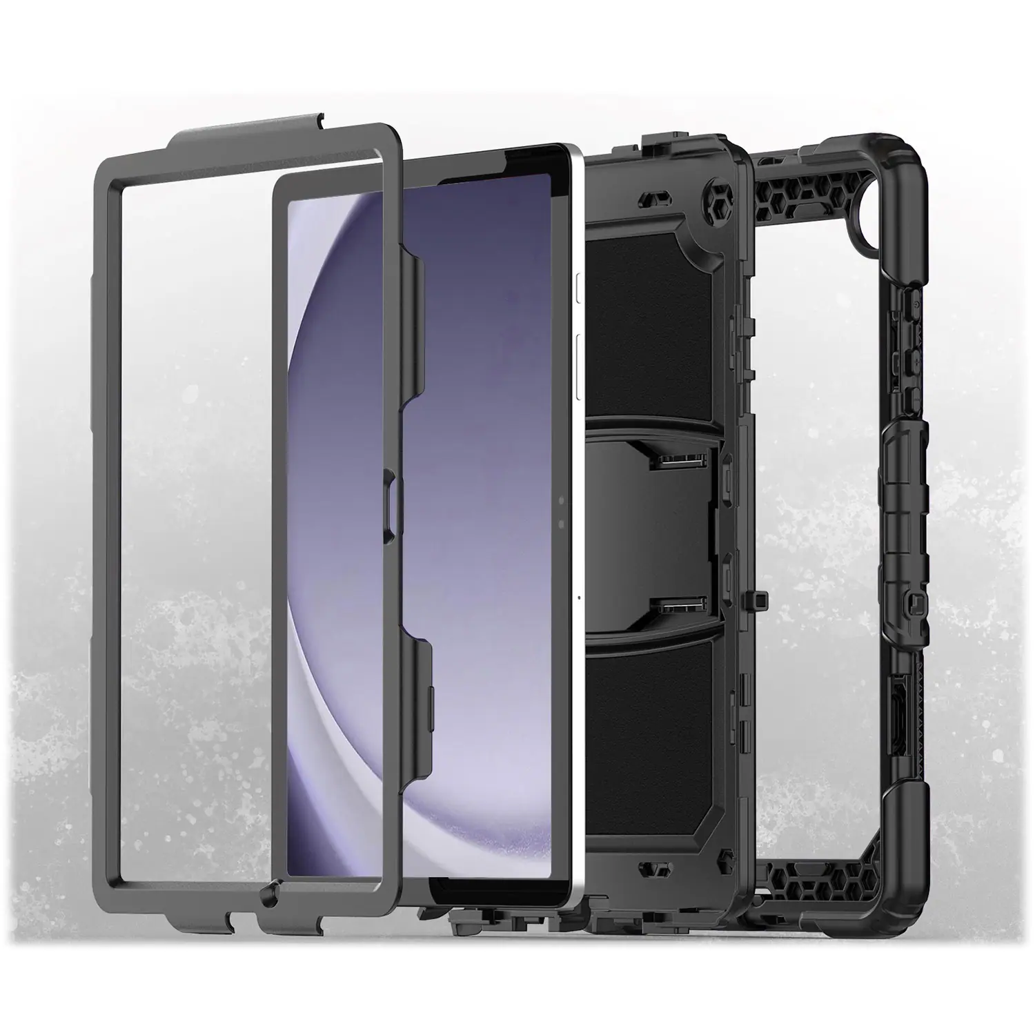 Alt View 13. SaharaCase - DEFENSE Series Case for Samsung Galaxy Tab A9+ - Black.