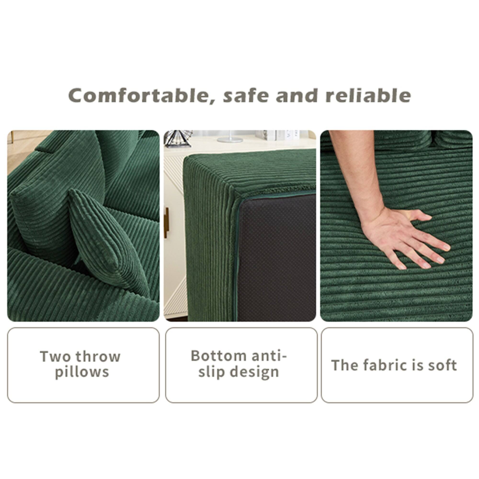Comfortable, safe and reliable

- Two throw pillows
- Bottom anti-slip design
- The fabric is soft