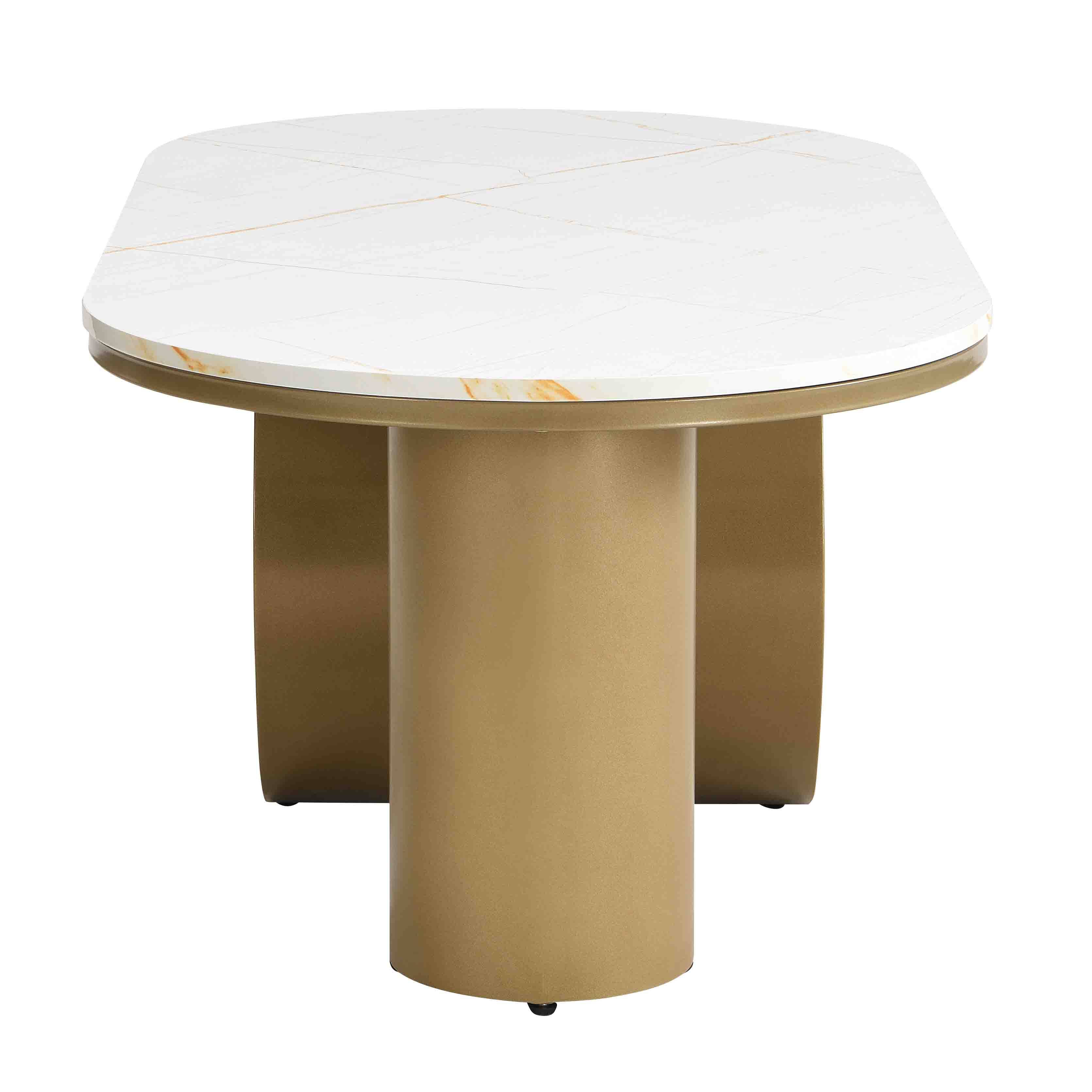 Alt View 7. APRILSOUL - Round Nesting Coffee Table Set of 2 with Storage Drawer White Plastic Center Table Living Room - white.