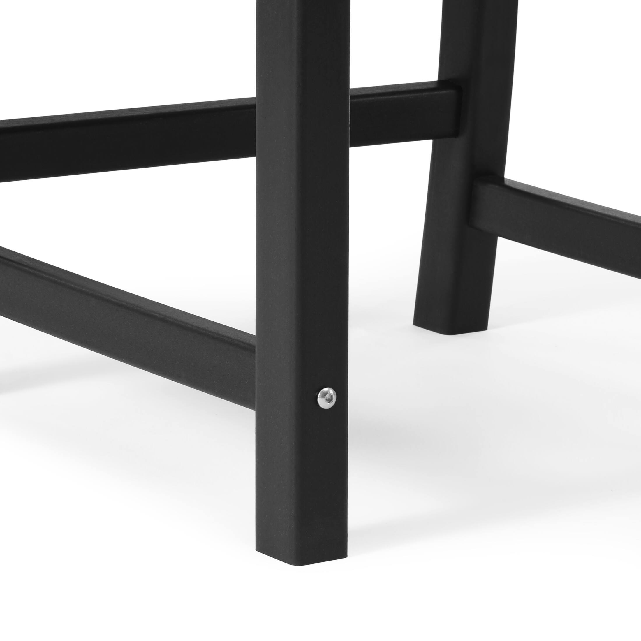 Alt View 4. WestinTrends - WestinTrends Malibu Outdoor Patio Dining Chair - Black.