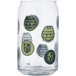 Logo Brands - Vegas Golden Knights 16oz. Smiley Can Glass - Multicolor