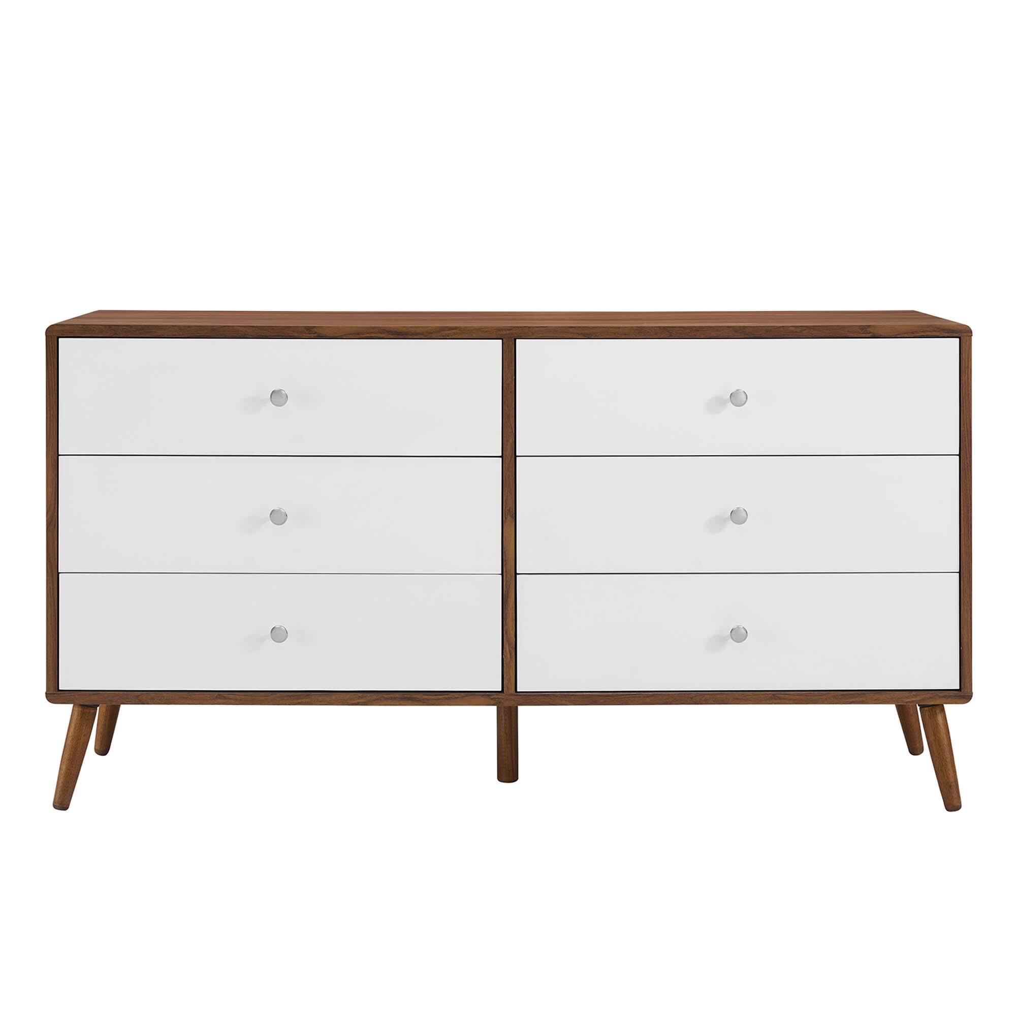 Alt View 2. Modway - Transmit 60" Dresser by Modway - Walnut White.