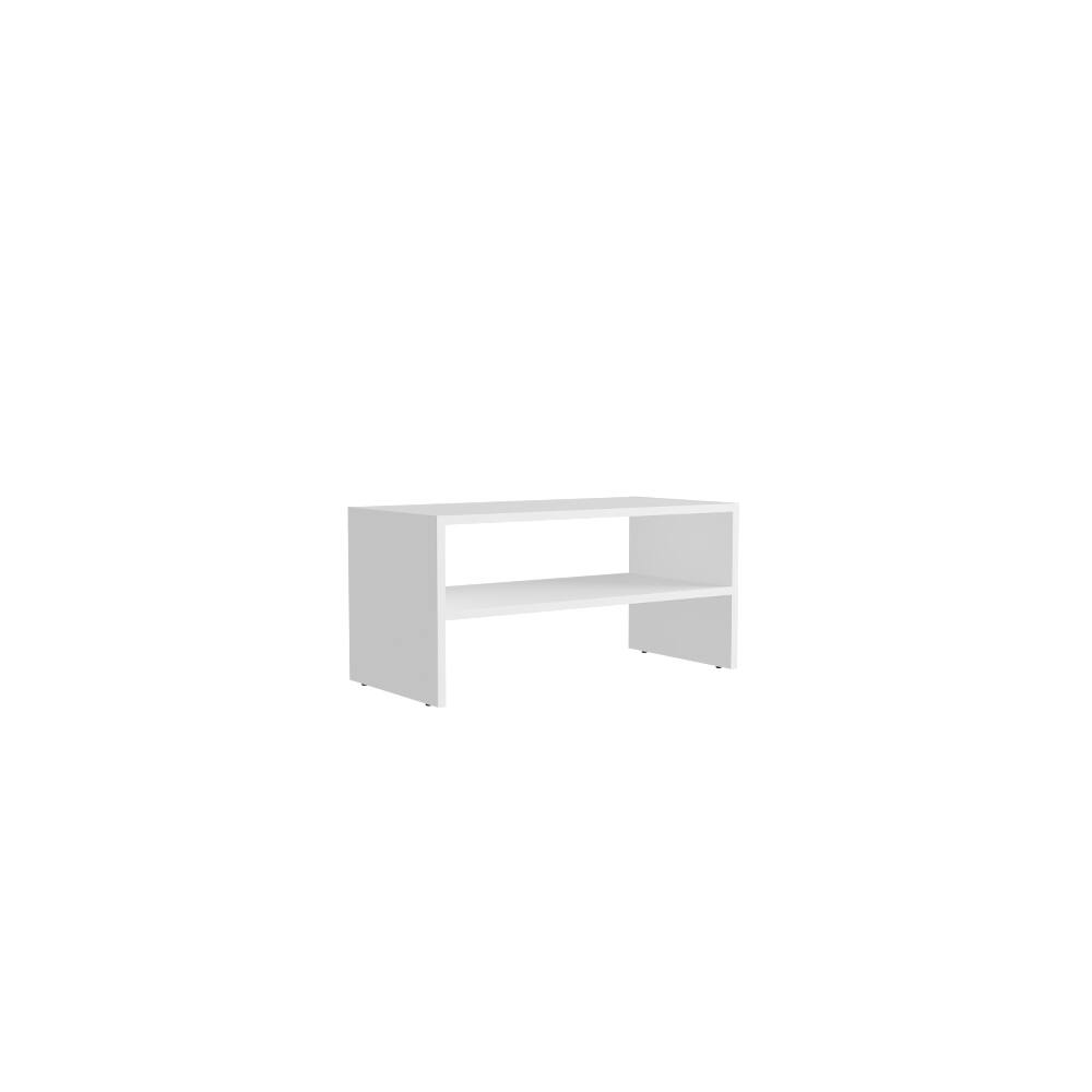 Alt View 2. Loheer - Loheer Small White Shoe Rack, 3 Tier Open Shoe Shelf for Entryway, Particle Board - White.