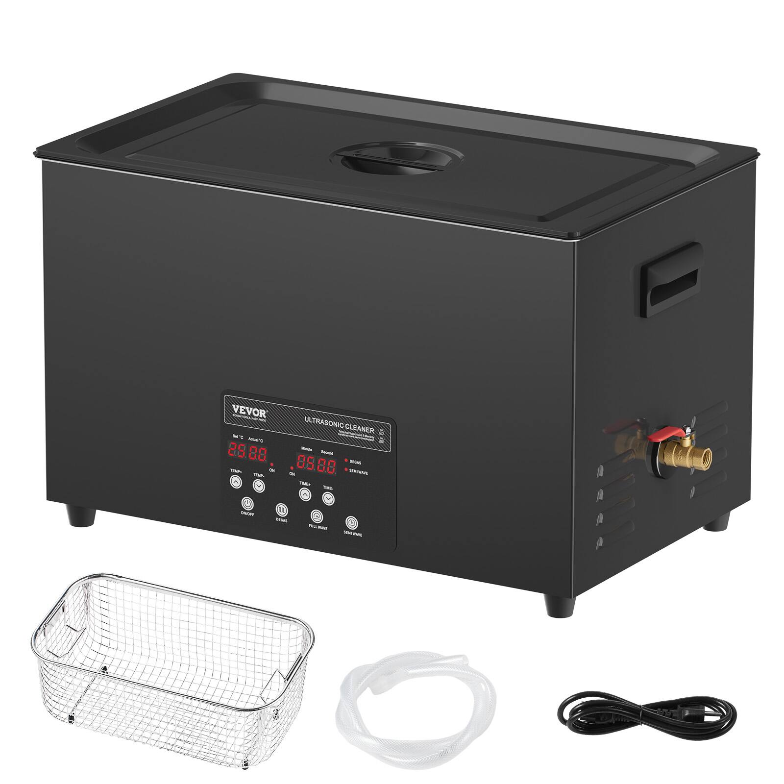 VEVOR 16L ULTRASONIC CLEANER letan't 88 Visite Serund 88 - TIP TOP. ON ON 05.00 WEASEL THE- THE OVER DEGAG MAT