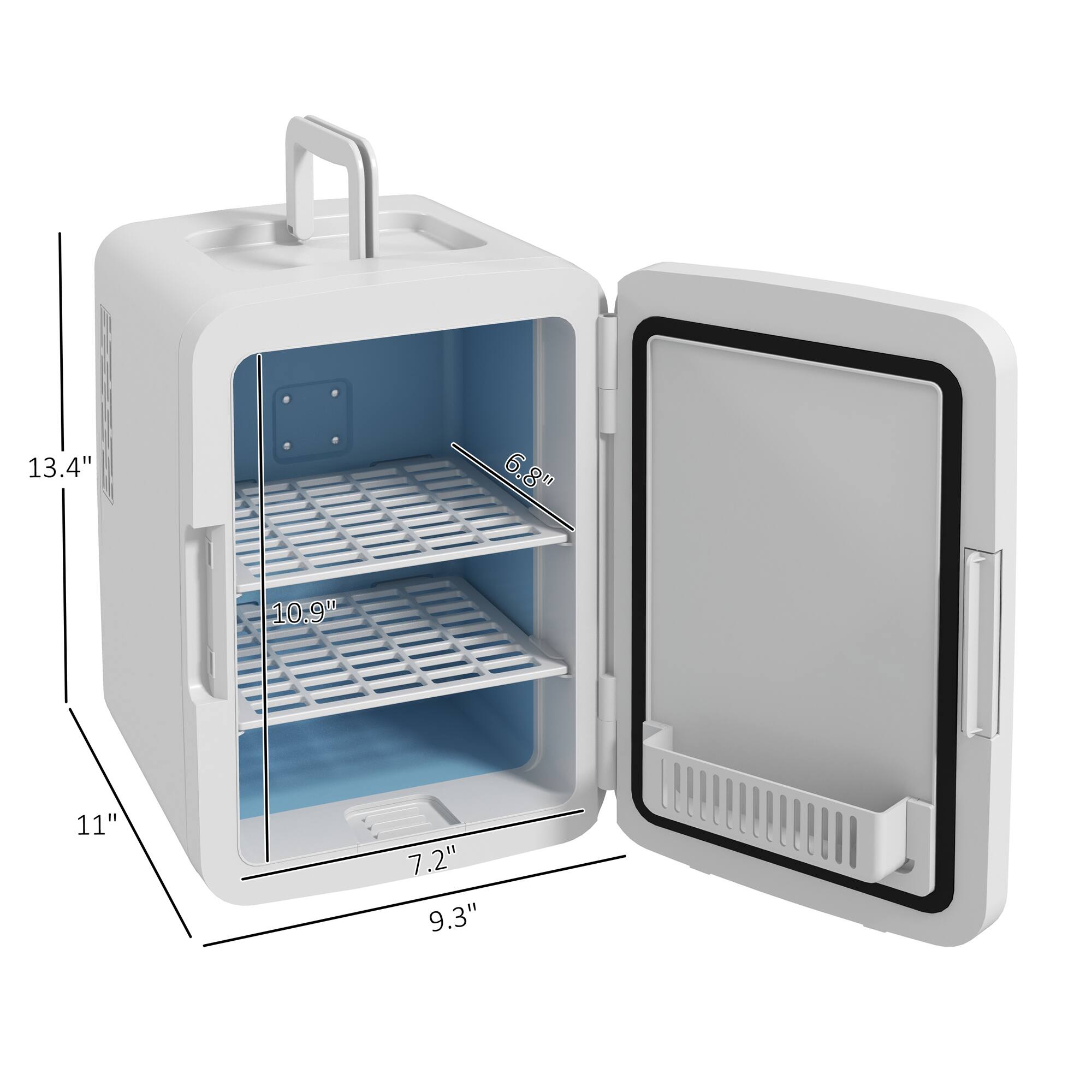 13.4"  
11"  
9.3"  
7.2"  
10.9"  
6.8"