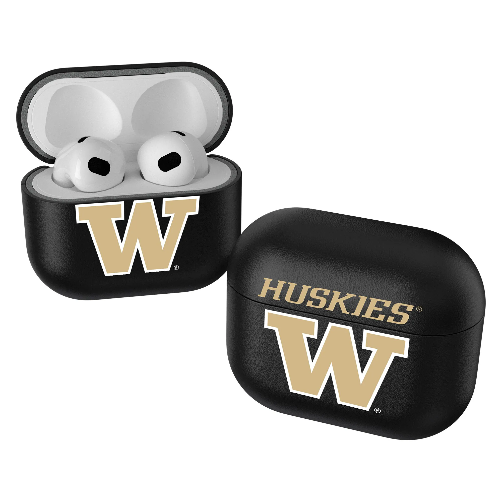 Front. Keyscaper - Washington Huskies Washington Huskies Insignia 2nd Gen AirPods Pro Case Cover - Black.