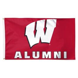 WinCraft - Wisconsin Badgers 3' x 5' Single-Sided Deluxe Alumni School Supporter Flag - Multicolor