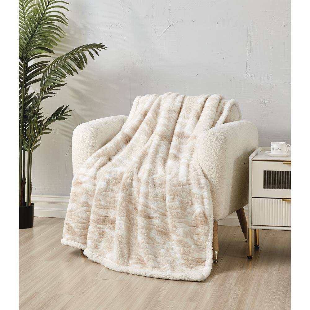 Noble House Plazatex Alaska Sherpa Decorative Super Soft Throw
