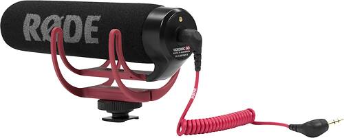 Left. RØDE - VideoMic GO On-Camera Shotgun Microphone - Black.
