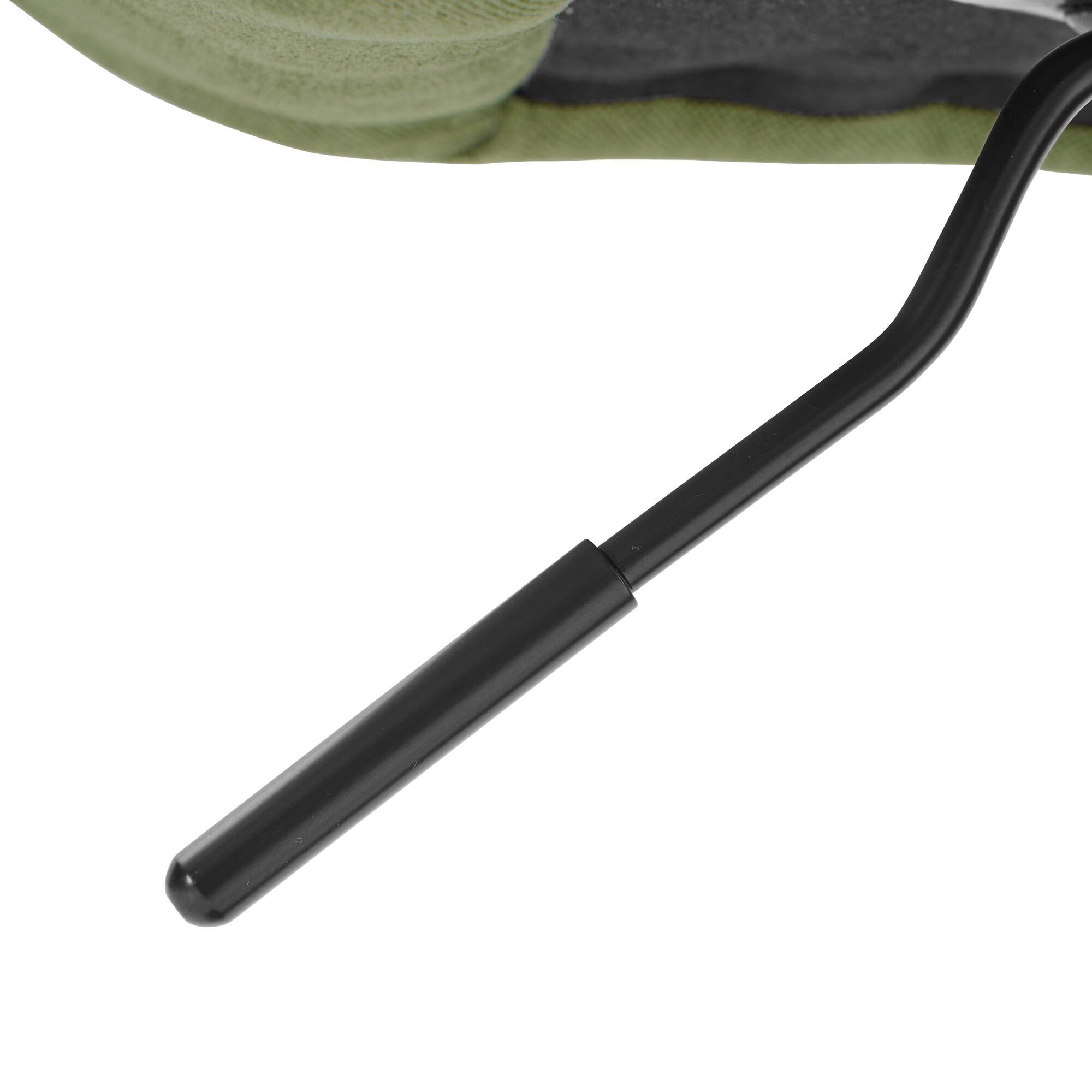 Alt View 8. KERDOM - Swivel Bar Chairs Set of 2, Height Adjustable Counter Stools with Footrest, Linen Upholstered Barstools Counter Height - Sage Green.