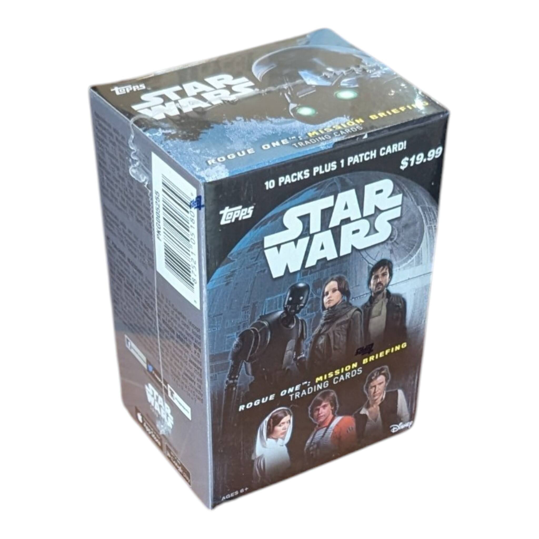 TOPPS WARS MISSION CARDS BRIEFING ONE: TRADING CARD ROGUE ONE 10 PACKS PLUS 1 PATCH CARD $19.99 PKG005255 tepps STAR WARS MISSION BRIEFING TRADING CARDS ROGUE ONE