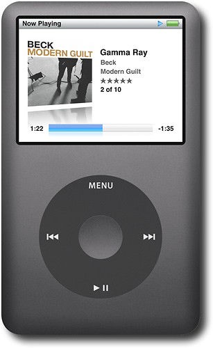 Best Buy: Apple® iPod classic® MP3 Player with 120GB* Black MB565LL/A