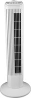 Royal Sovereign - 30" Oscillating Slim Tower Fan - White - Front_Zoom