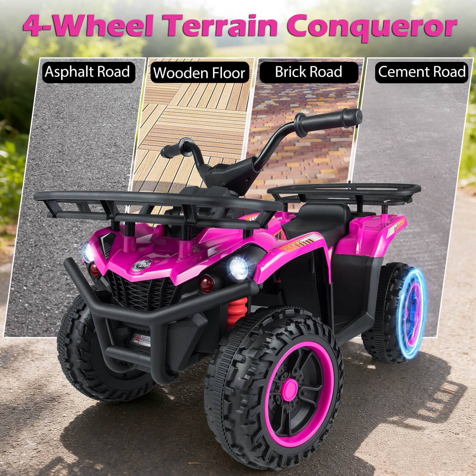 4-Wheel Terrain Conqueror

Asphalt Road  
Wooden Floor  
Brick Road  
Cement Road