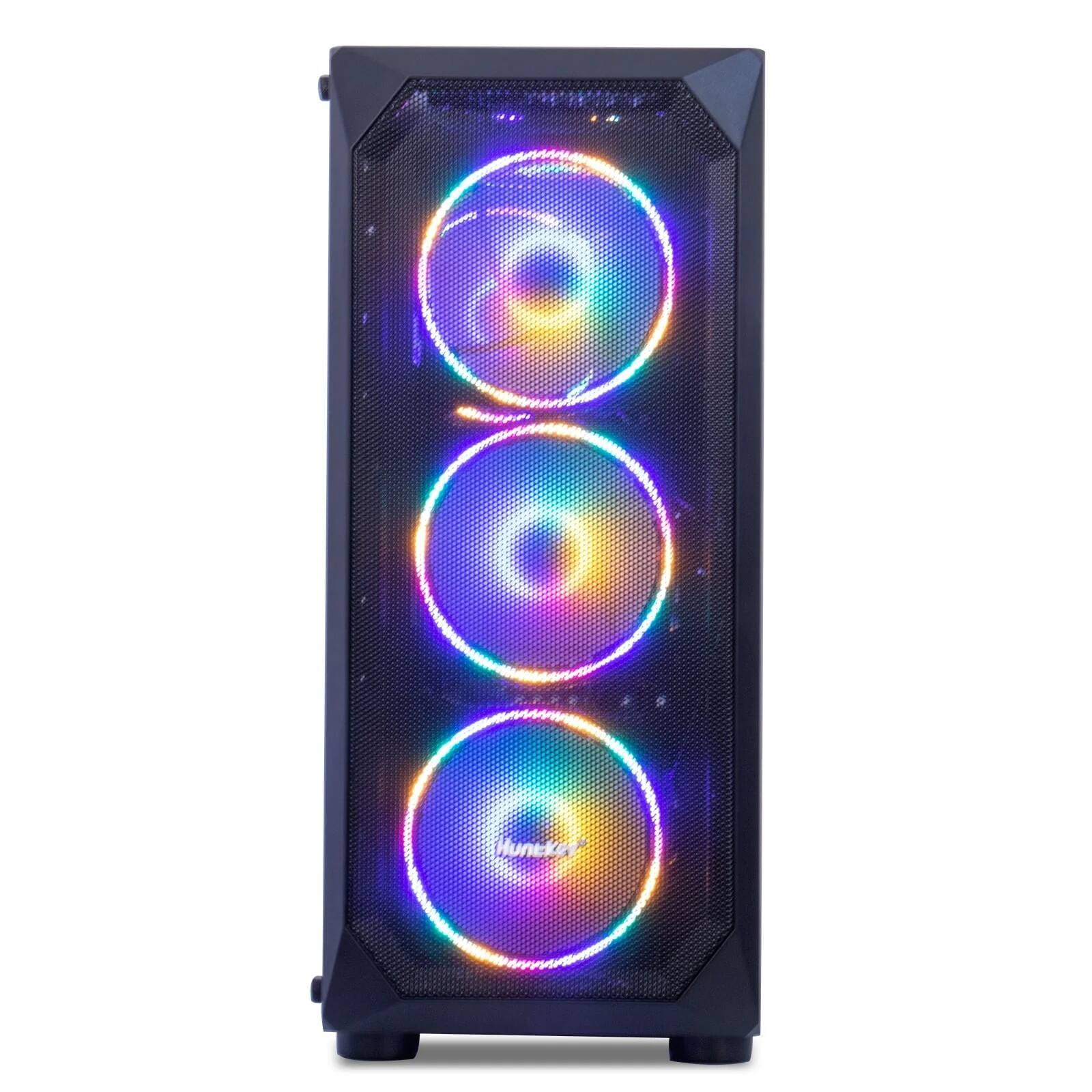 Angle. MXZ - MXZ Gaming PC Computer AMD Ryzen 5 5500,GeForce RTX 3060,8GB*2(16GB) DDR4, NVME M2 1TB,Windows 11 Pro Ready to Use - Black.