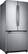 Angle. Samsung - 19.4 Cu. Ft. French Door Refrigerator - Stainless steel.