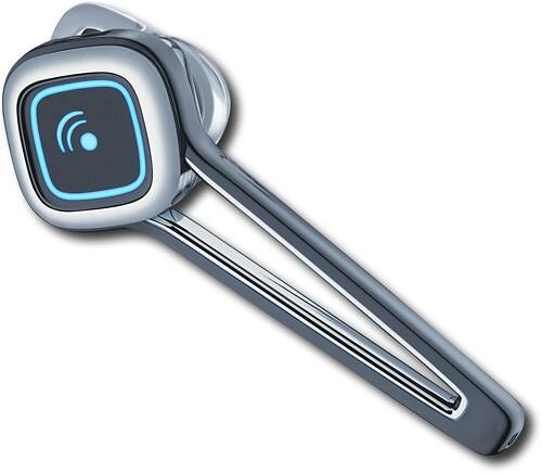Front Standard. Plantronics - Discovery 925L Bluetooth Headset - Black/ Silver.