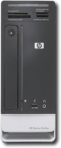 Front Standard. HP - Pavilion Slimline Desktop with AMD Athlon™ 64 X2 Dual-Core Processor 5400+.