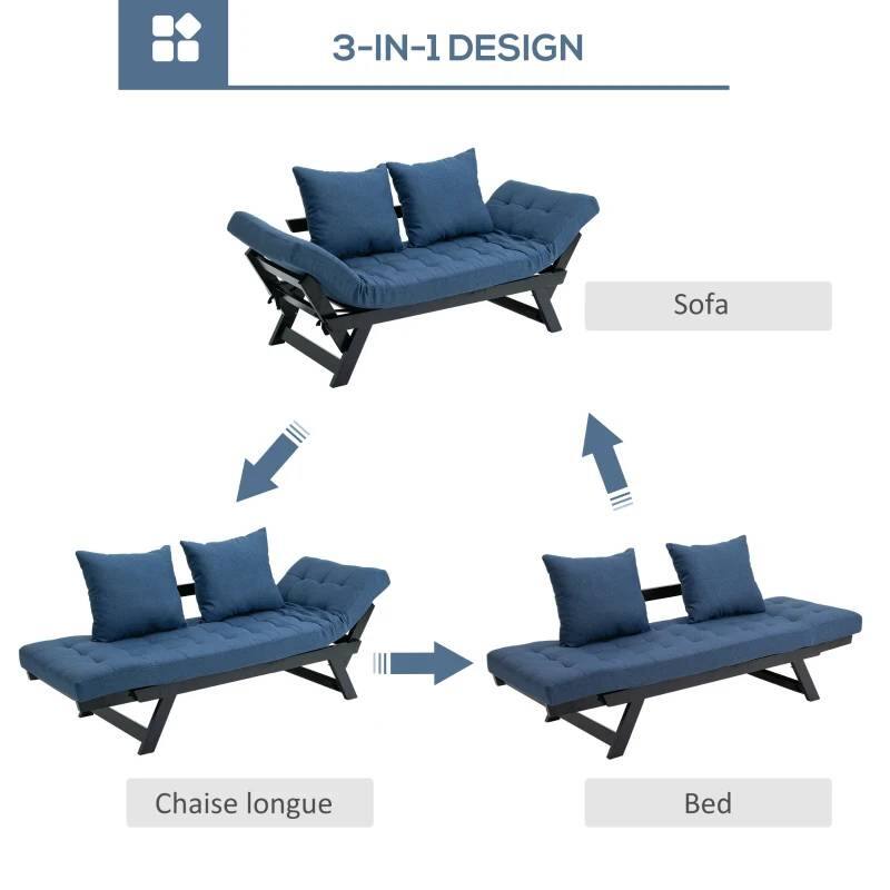 3-IN-1 DESIGN

Sofa

Chaise longue

Bed