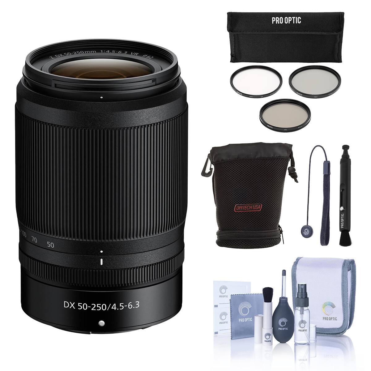 PRO OPTIC  
DX 50-250mm 1:4.5-6.3 VR Z 62  
100 70 50  
OPITECH USA  
OPTIC PRO  
I  
DX 50-250/4.5-6.3  
PROOPTIC  
PRO OPTIC  
PROTEIN  
reportic  
SPC  
2018  
PRO OPTIC