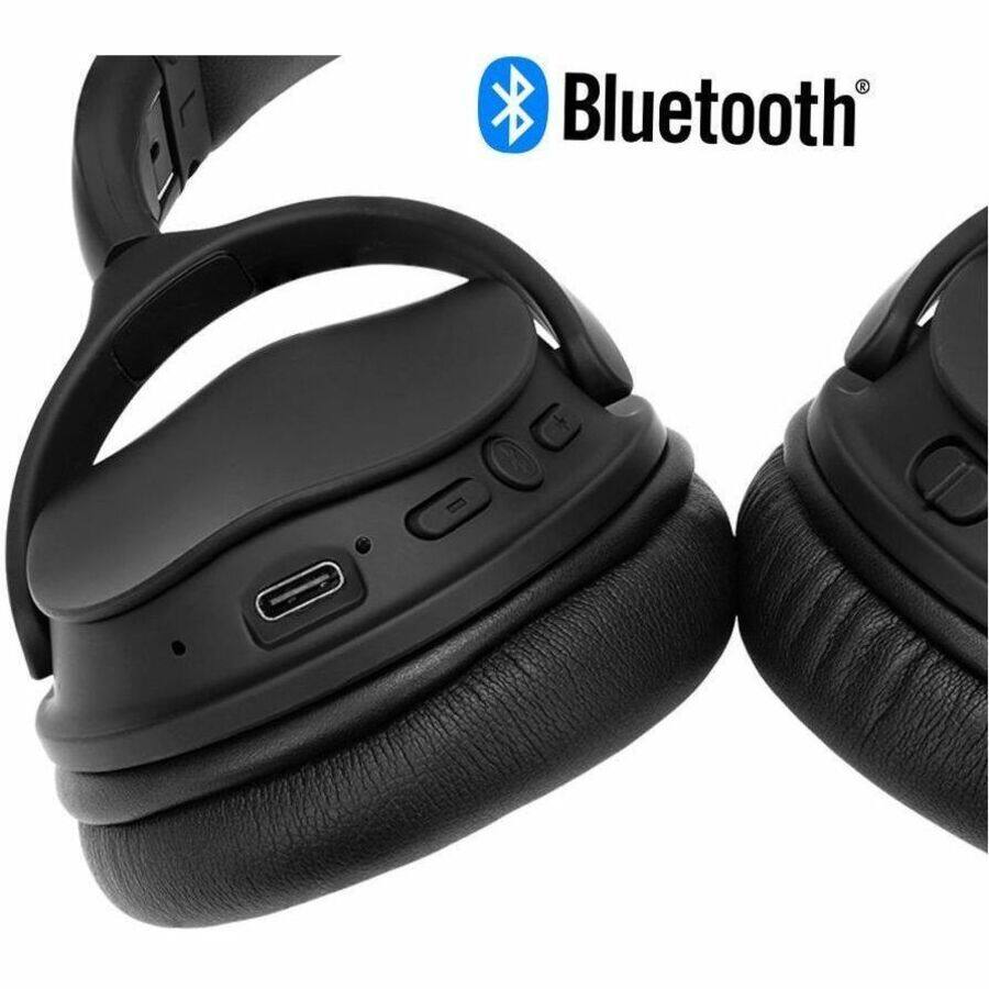 Alt View 2. Monoprice - Monoprice BT-300ANC Active Noise Cancelling (ANC) Bluetooth Headphones - Stereo - Mini-phone (3.5mm) - Wired/Wireless - Unknown.