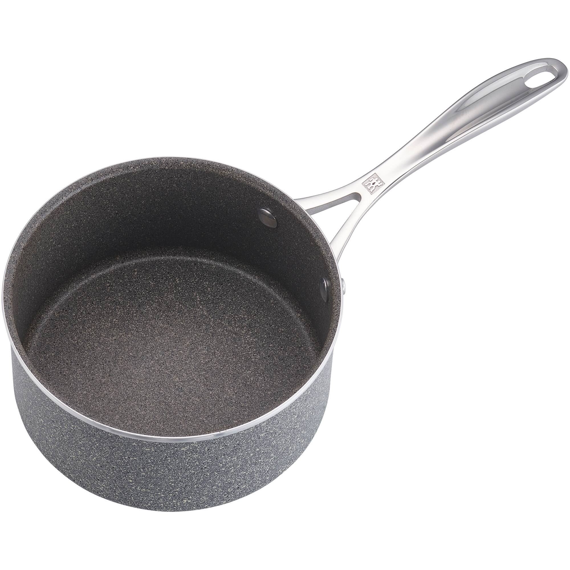 Alt View 1. ZWILLING - ZWILLING Vitale 2-qt Aluminum Nonstick Saucepan with Lid - Gray.