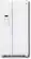 Front Standard. GE - Profile 23.4 Cu. Ft. Counter-Depth Side-by-Side Refrigerator - White-on-White.