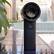 Back. Aluratek - Aluratek Vortex Go Handheld Rechargeable Fan ADF01F - Black.