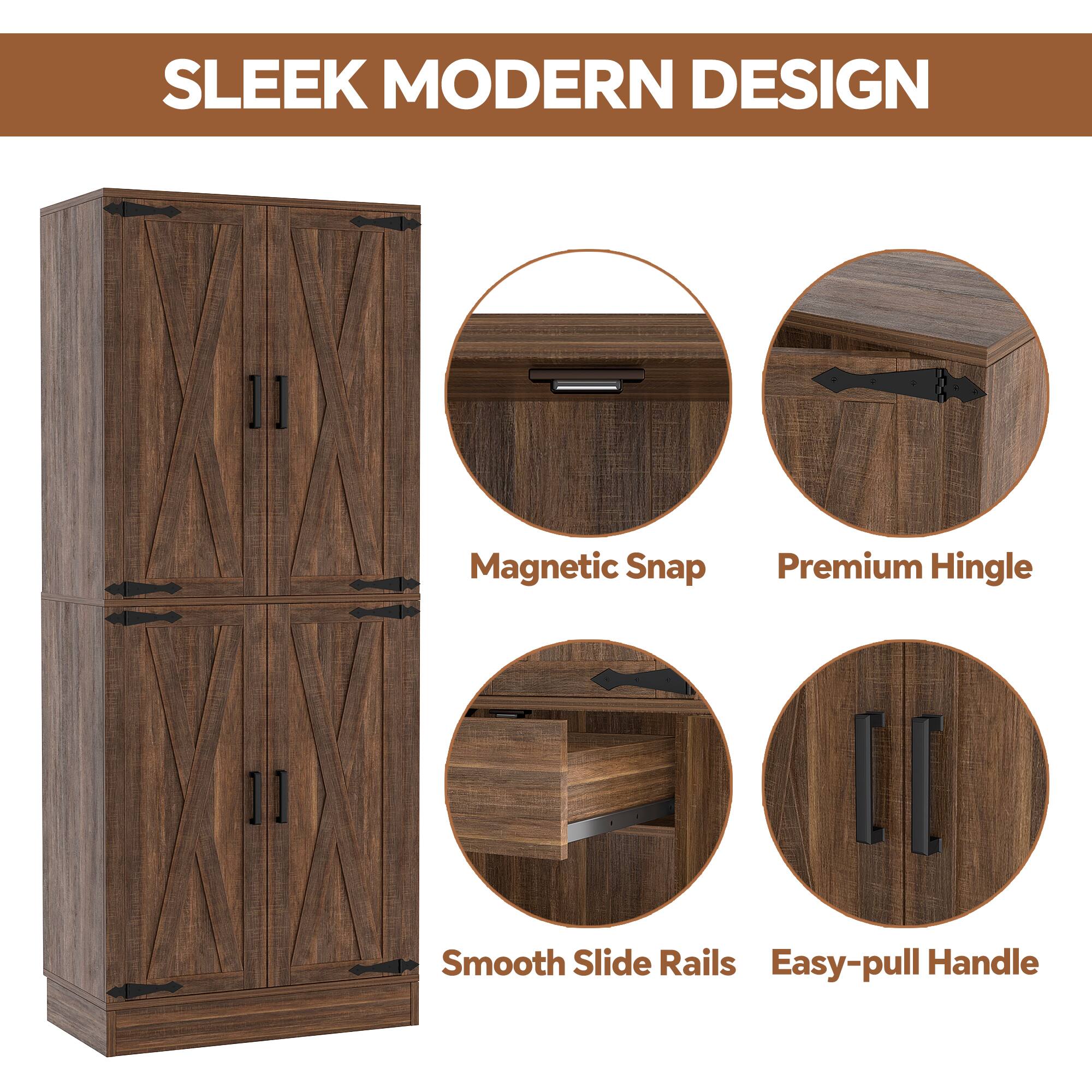 SLEEK MODERN DESIGN

- Magnetic Snap
- Premium Hinge
- Smooth Slide Rails
- Easy-pull Handle