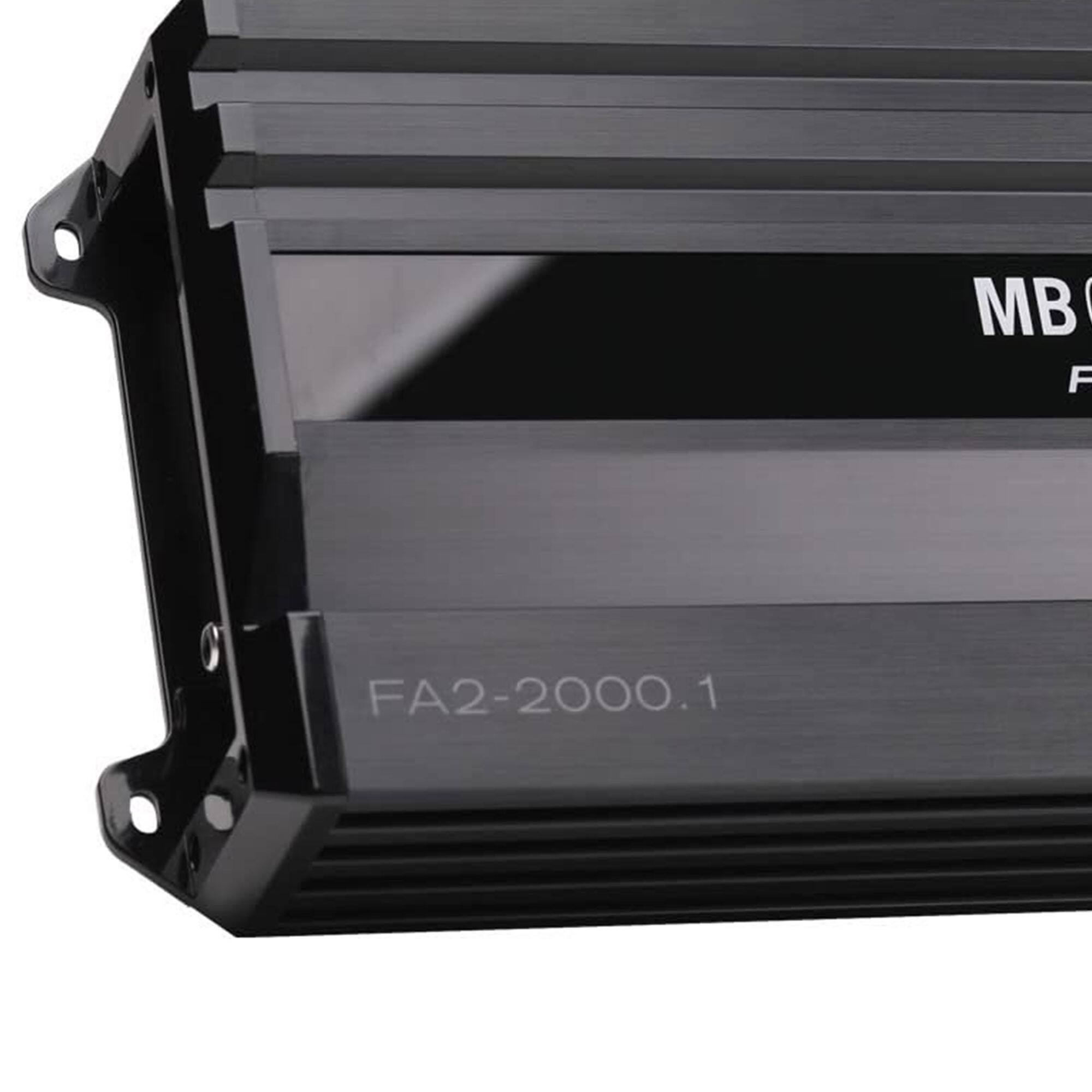 Alt View 5. MB Quart - MB Quart Formula 2,000 Watt Mono Car Audio Mobile Amplifier, FA2-2000.1, Black - Black.