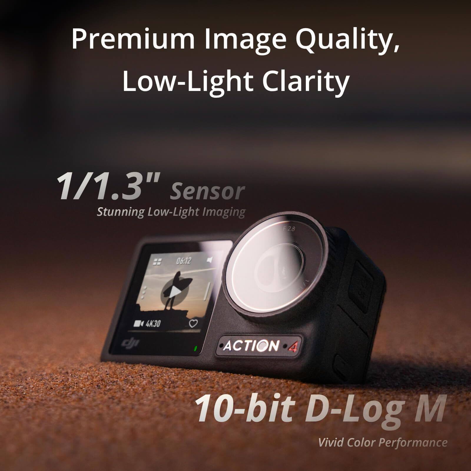 Premium Image Quality, Low-Light Clarity  
1/1.3" Sensor  
Stunning Low-Light Imaging  
10-bit D-Log M  
Vivid Color Performance