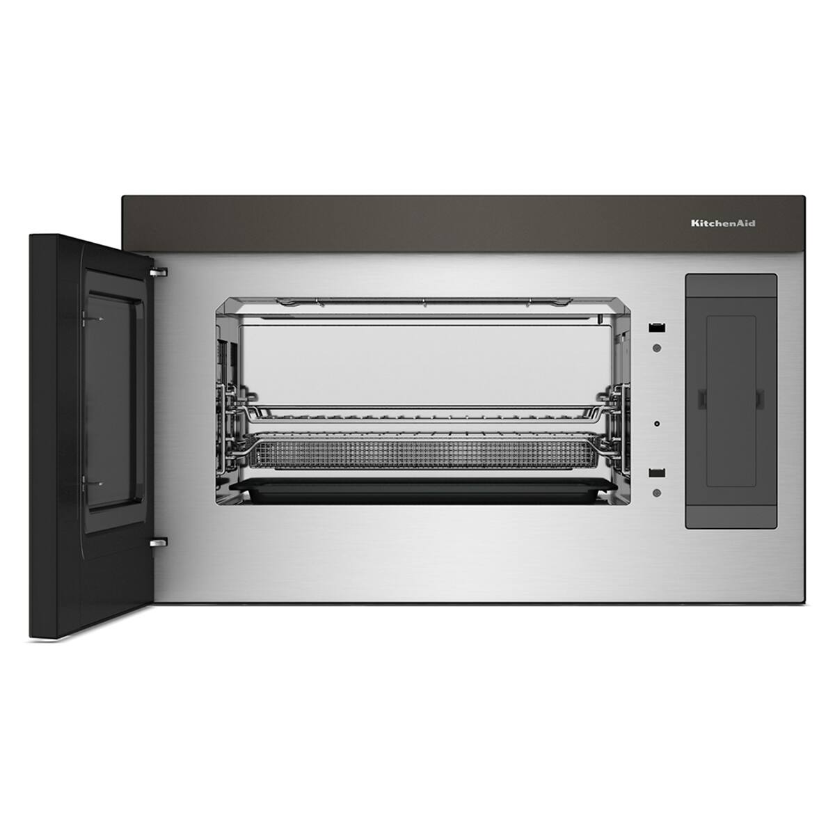 Alt View 8. KitchenAid - 1.1 Cu. Ft. Over-the-Range Microwave Oven with Infrared Sensor Modes - Black Ore.