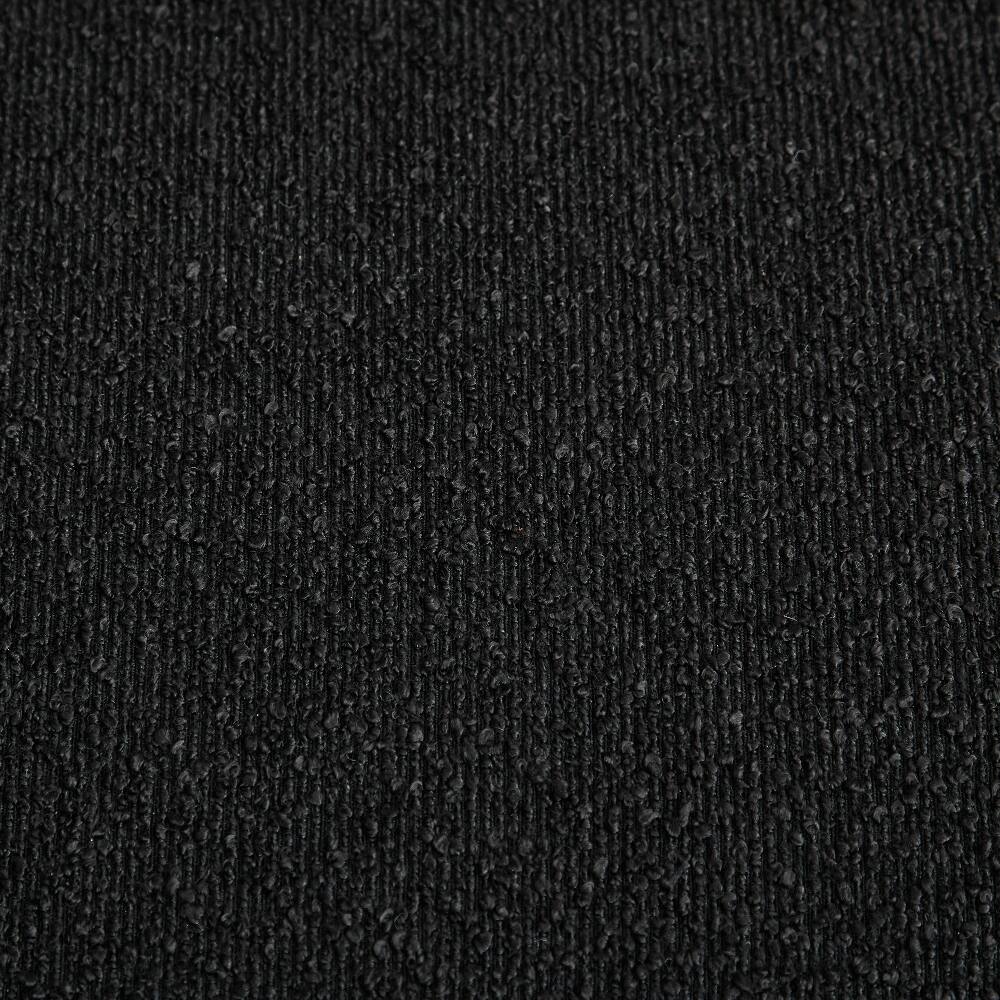 Alt View 5. Ropilly - Ropilly Upholstered End of Bed Bench Black Boucle Entryway Bench with Arms and Bolsters - Black.