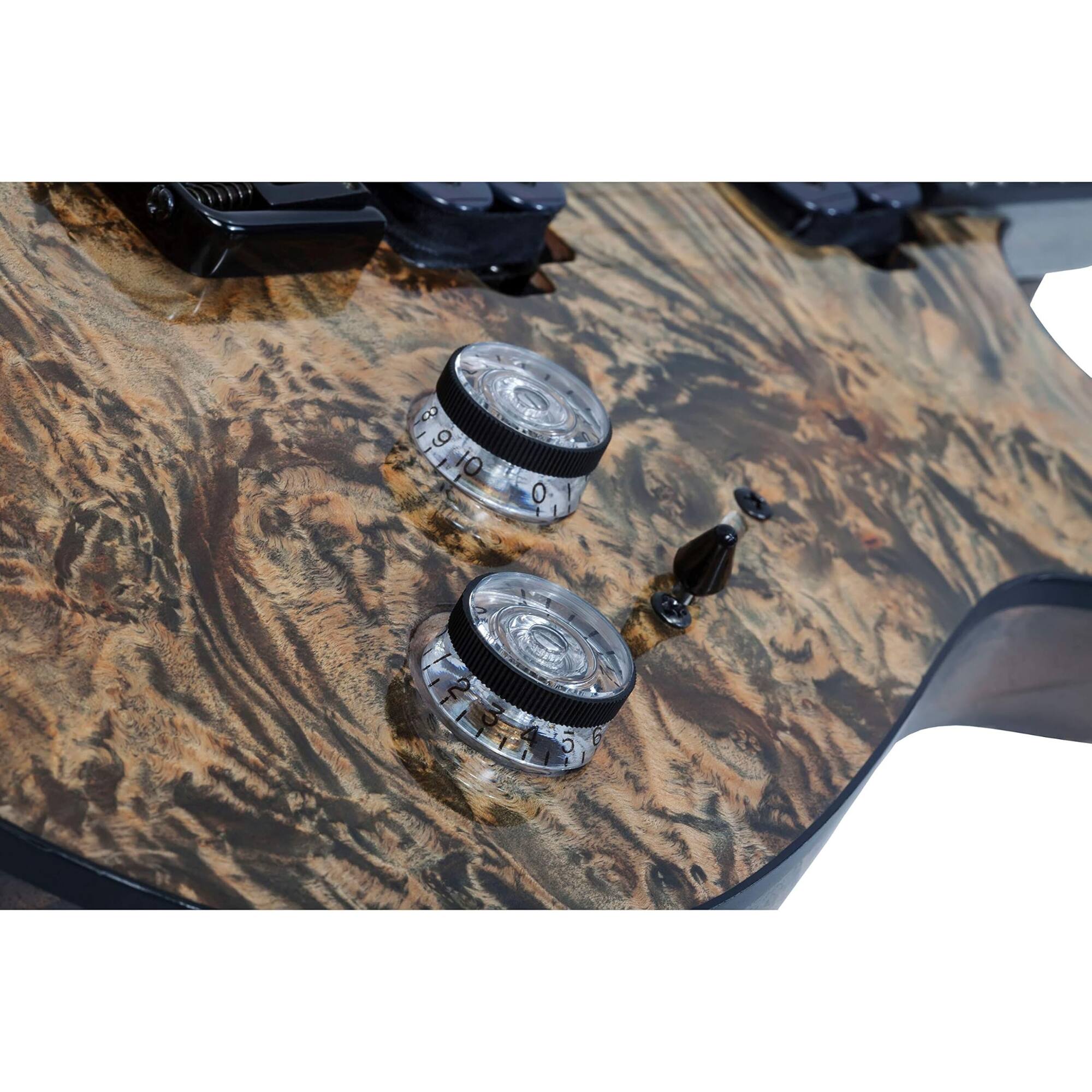 Alt View 1. Schecter - Schecter Guitar Research 2451 Omen Elite-6 Electric Guitar, Maple Neck, Charcoal - Charcoal.