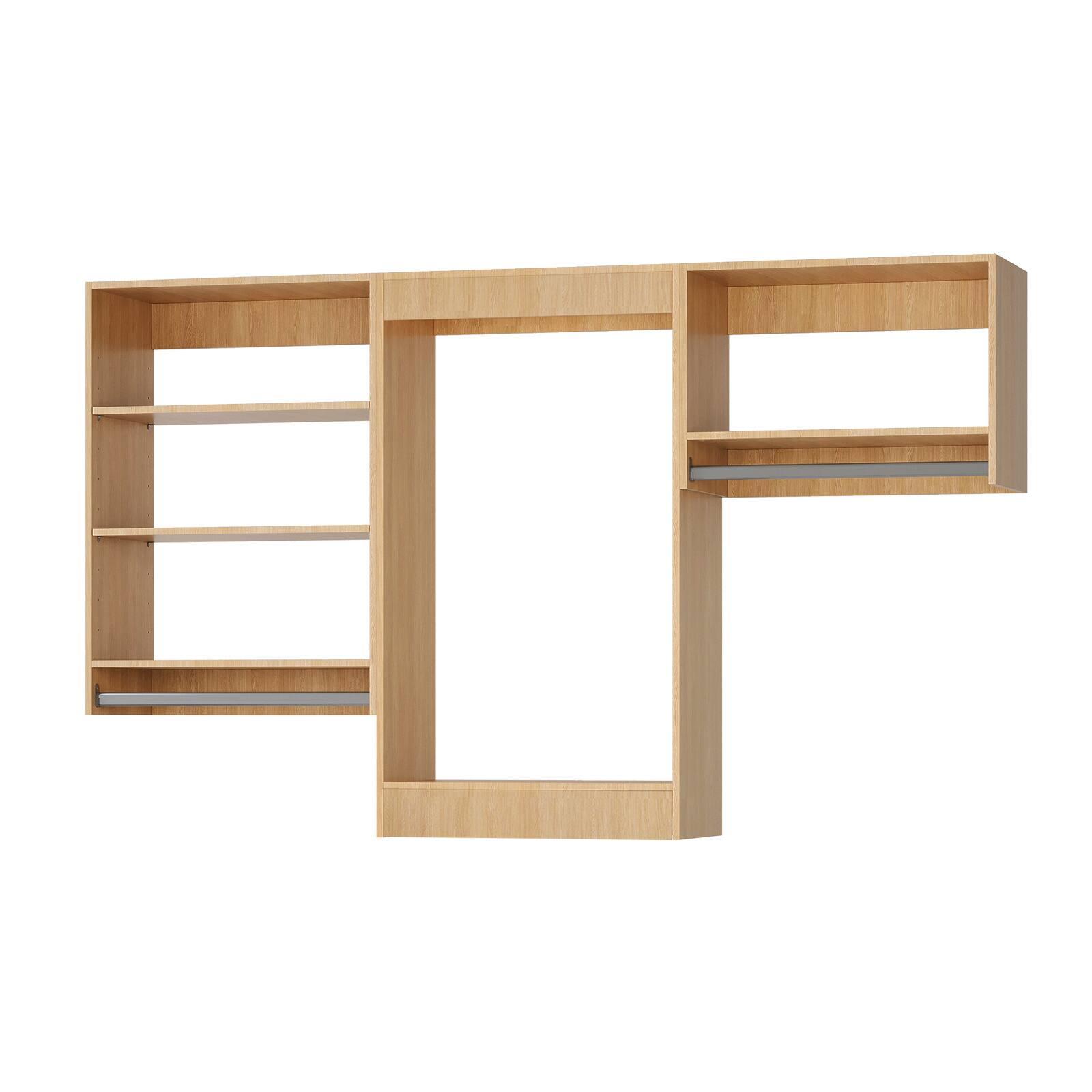 Alt View 5. LOVMOR - LOVMOR 78 in Wood Modular Closet System Unit-Customizable Wall Mounted Walk-In Closets for Bedroom or Walk-in Closet - Wood.