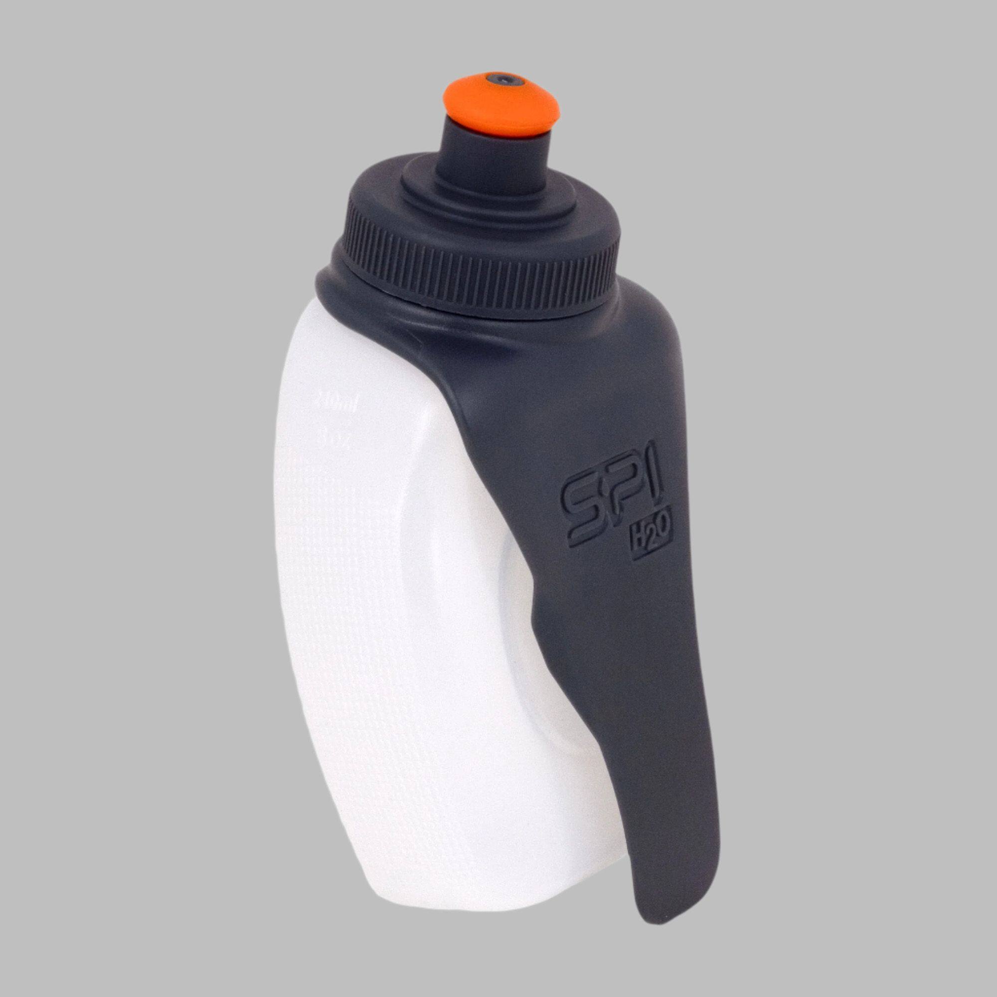 Front. SPIBelt - H2O Hydration Companion 8OZ - White/Grey.
