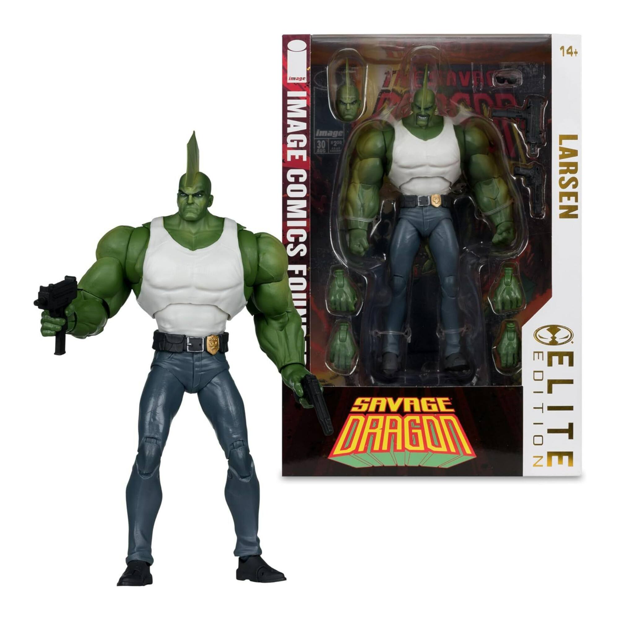 McFarlane Toys - (Savage Dragon) 7in Deluxe Action Figure Elite Edition - Multicolor