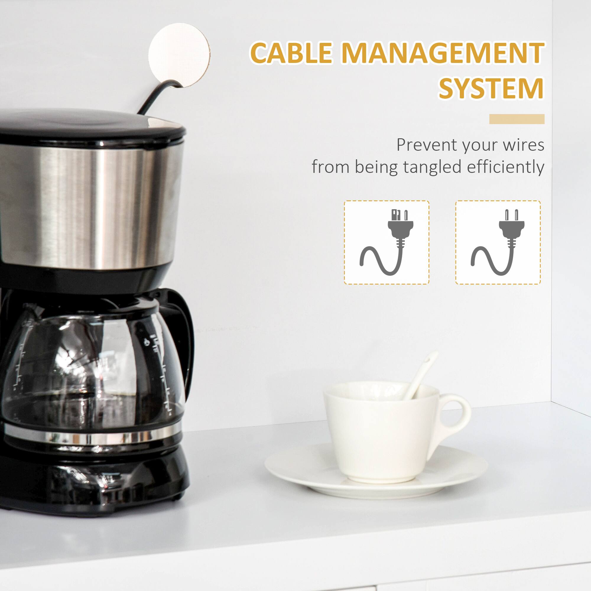CABLE MANAGEMENT SYSTEM  
Prevent your wires from being tangled efficiently