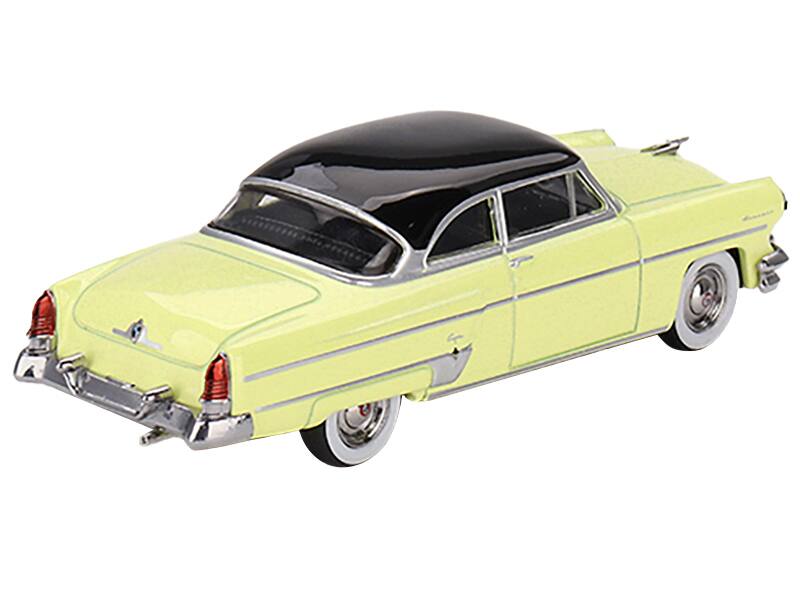 Left. Mini GT - 1954 Lincoln Capri Premier Yellow Black Top Limited Edition 3000 Worldwide 1/64 Diecast - Premier Yellow With Black.