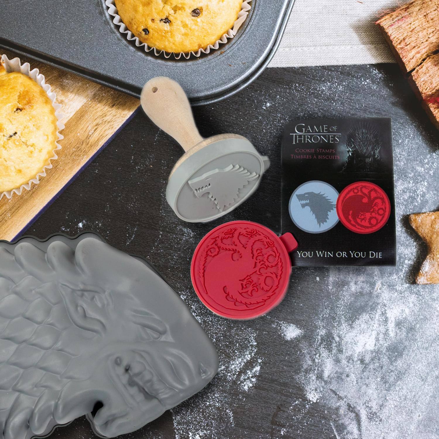 GAME OF THRONES COOKIE STAMPS TIMBRES A BISCUITS  
YOU WIN OR YOU DIE