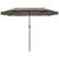 Alt View 1. Costway - 15FT Patio Double-Sided Umbrella Crank Outdoor Garden Market Sun Shade - Coffee.